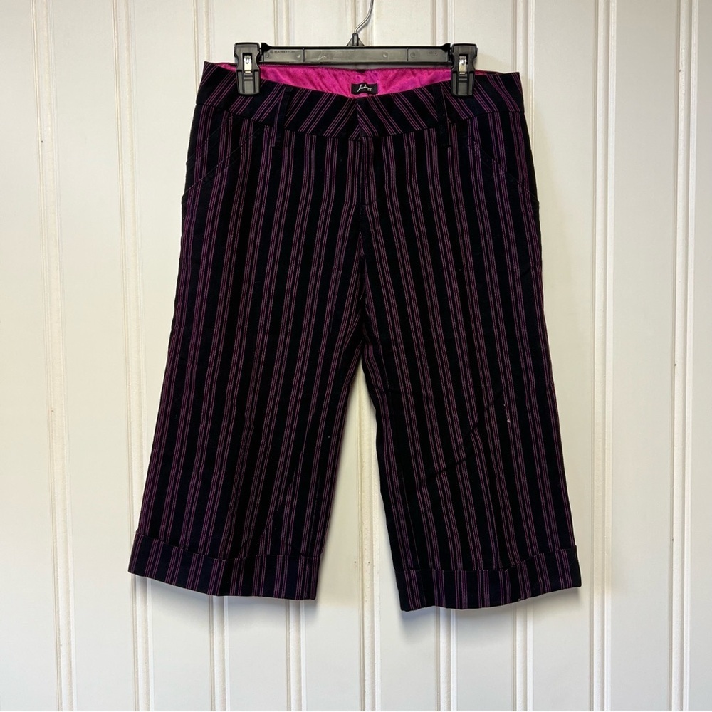 Hurley Black and Pink Low Rise Capri pants Y2k size 5 - Picture 2 of 8